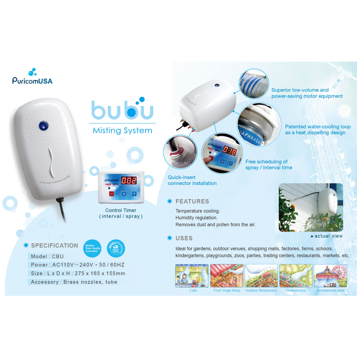 BUBU Smart Misting System