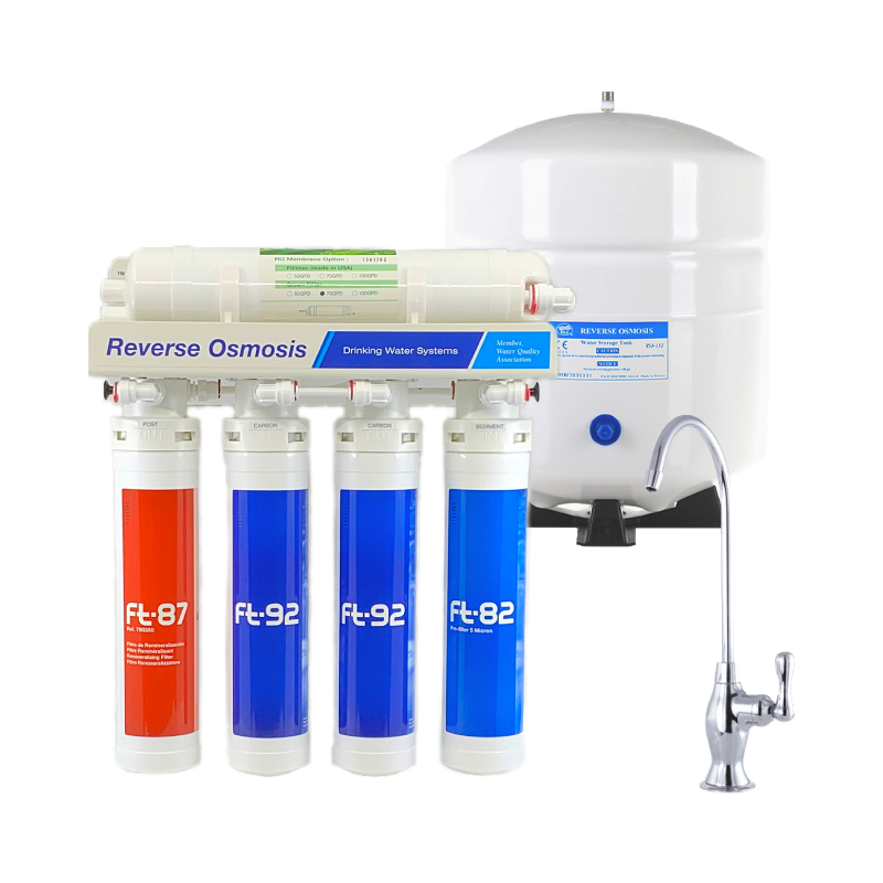 RKIN Flash AlcaPure Edition Undersink Reverse Osmosis System with Chrome Lead-Free Faucet