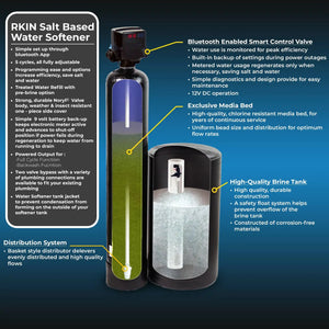 Salt Based Water Softener and Whole House Carbon Filter System - RKIN