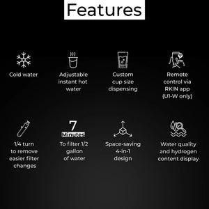 U1 Space - Saving 4 - in - 1 Water Filter System - RKIN